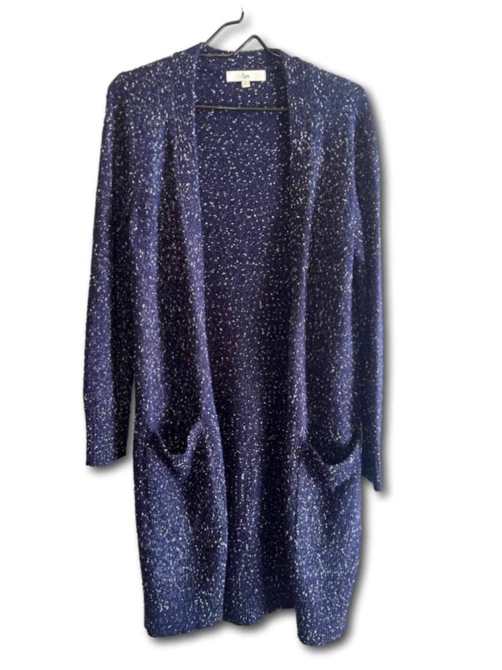 Ripe Maternity Chunky Knit Long Sleeve Open Front Cardigan Sweater Size XS